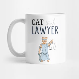 Cat lawyer Mug